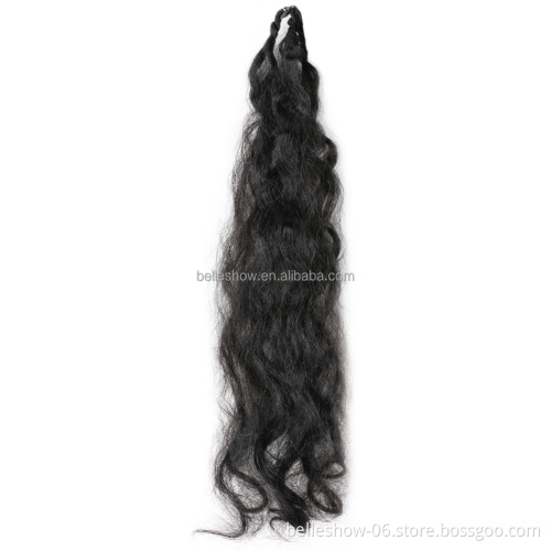 Hot sell 18 Inch Soft Natural Synthetic Hair Faux Locs Wavy Crochet With Curly Braids Goddess Faux Locks River Hair